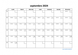 Calendrier septembre 2024 modele 02