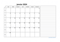 Calendrier septembre 2024 modele 06