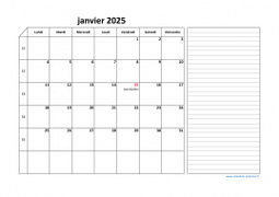 Calendrier août 2025 modele 06