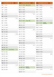 Calendrier pour les mois de Avril à Juin 2025 portrait 2