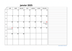Calendrier avril 2025 modele 06