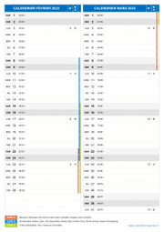Calendrier scolaire pour Février et Mars 2025 portrait 2