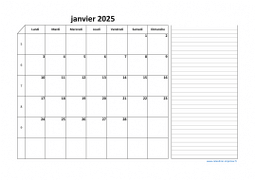 Calendrier février 2025 modele 06