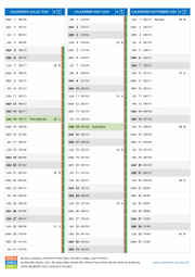 Calendrier scolaire pour Juillet à Septembre 2025 portrait 2