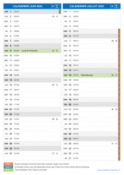 Calendrier scolaire pour Juin et Juillet 2025 portrait 2