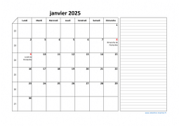 Calendrier juin 2025 modele 06