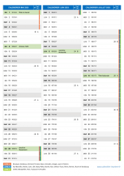 Calendrier scolaire pour Mai à Juillet 2025 portrait 2