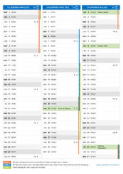 Calendrier scolaire pour Mars à Mai 2025 portrait 2
