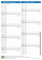 Calendrier scolaire pour Septembre et Octobre 2025 portrait 2