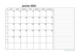 Calendrier septembre 2025 modele 06