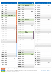 Calendrier scolaire pour Avril à Juin 2026 portrait 2
