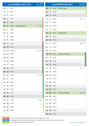 Calendrier scolaire pour Avril et Mai 2026 portrait 2