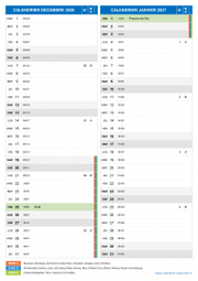 Calendrier scolaire pour Décembre 2026 et Janvier 2027 portrait 2