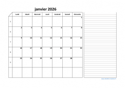 Calendrier février 2026 modele 06