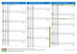 Calendrier scolaire pour Septembre à Novembre 2026 paysage 2