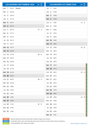 Calendrier scolaire pour Septembre et Octobre 2026 portrait 2