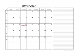 Calendrier juillet 2027 modele 06