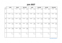 Calendrier juin 2027 modele 02