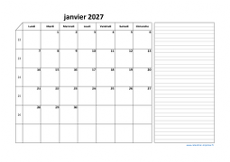 Calendrier juin 2027 modele 06