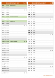 Calendrier pour les mois de Mai et Juin 2027 portrait 2