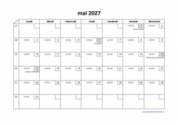 Calendrier mai 2027 modele 02
