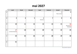 Calendrier mai 2027 modele 03